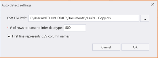 Auto Detect Settings