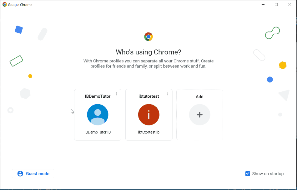 Show Chrome on Startup