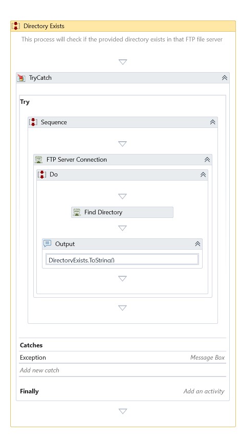 FTP directory exists