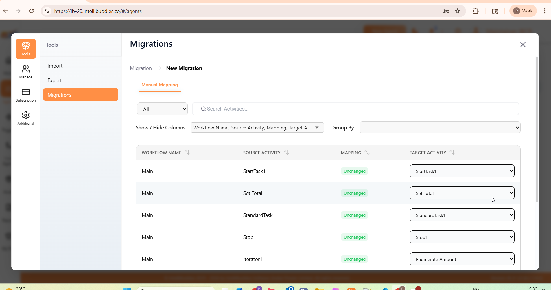 Migration Mapping