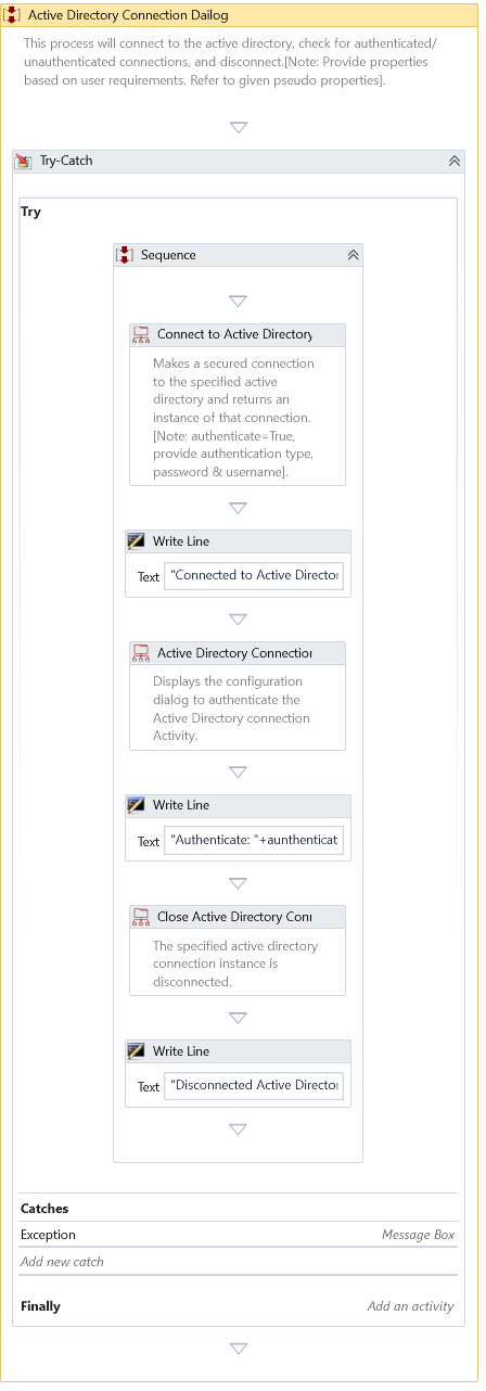 Active Directory Connection Dialog