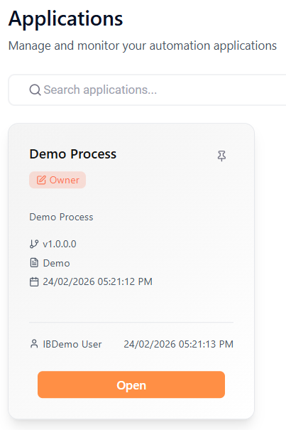 Application Tab
