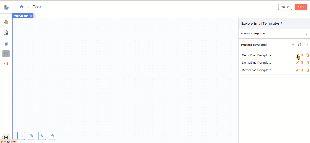 BPA Designer email template manage