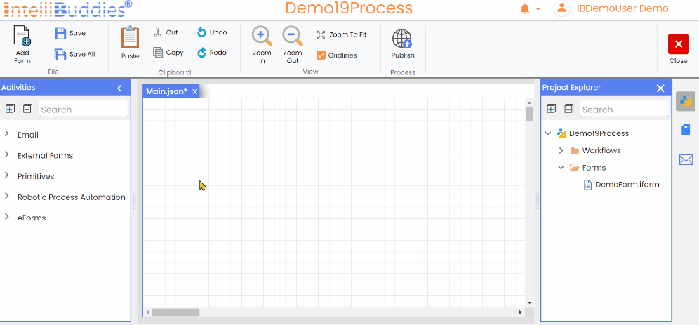 BPA Designer open form