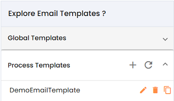 Manage BPA Designer email template