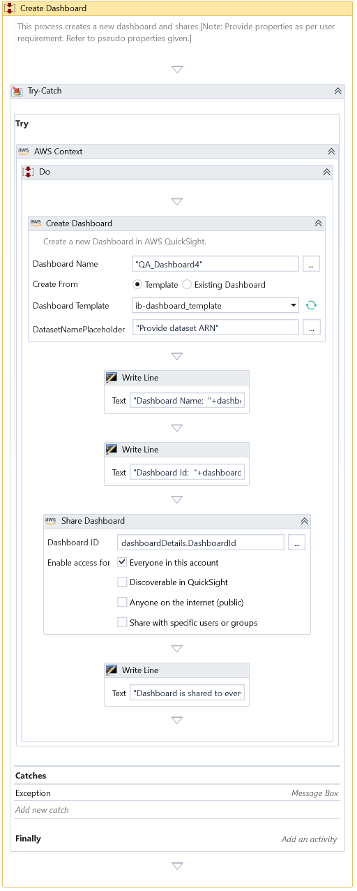 Create Dashboard