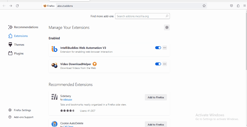 Enable Firefox Extension Permissions