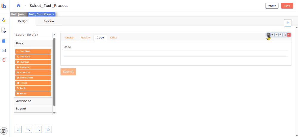 Tab with Vertical Alignment
