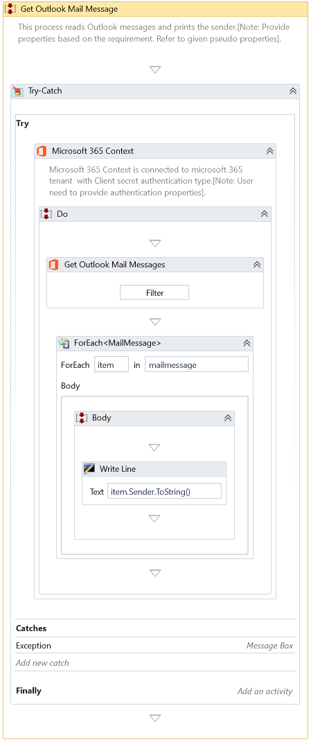 Get Outlook Mail Messages