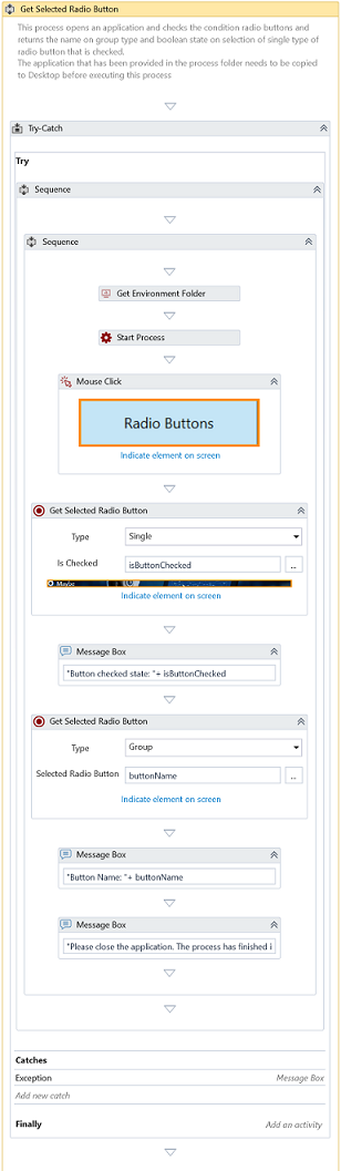 Get Selected Radio Button