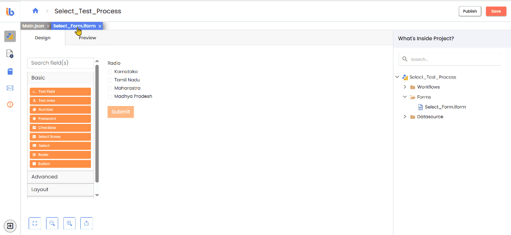 Datasource in Process Data Drawer