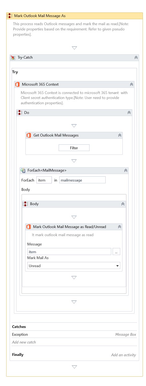 Get Outlook Mail Messages