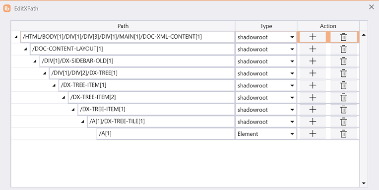 Horizontal XPath