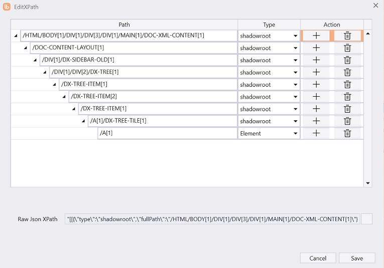 Raw JSON XPath