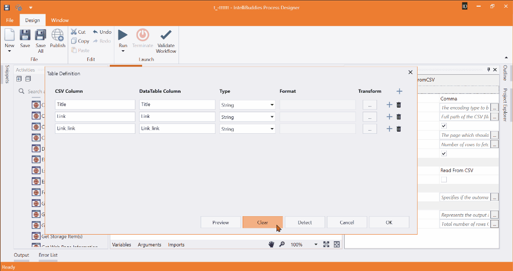 Auto Detect Settings