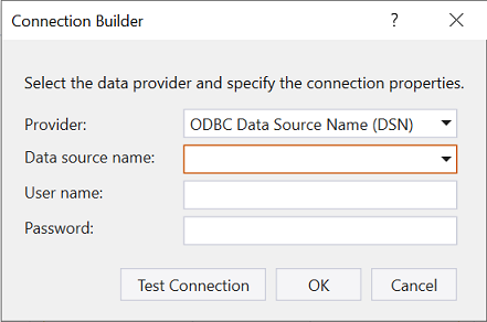 ODBC Data Source Name