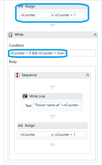 Using While Activity | IntelliBuddies® Documentation Portal